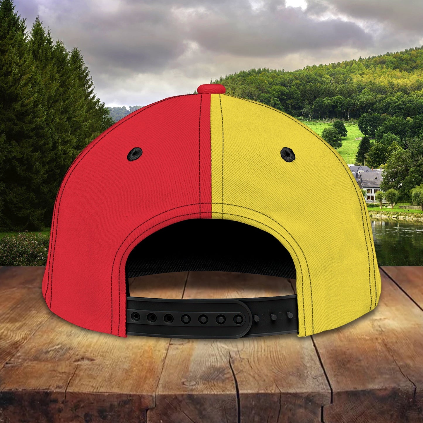 3D Classic Cap Belgium 02 Personalized Name Cap Lasfour CA2330