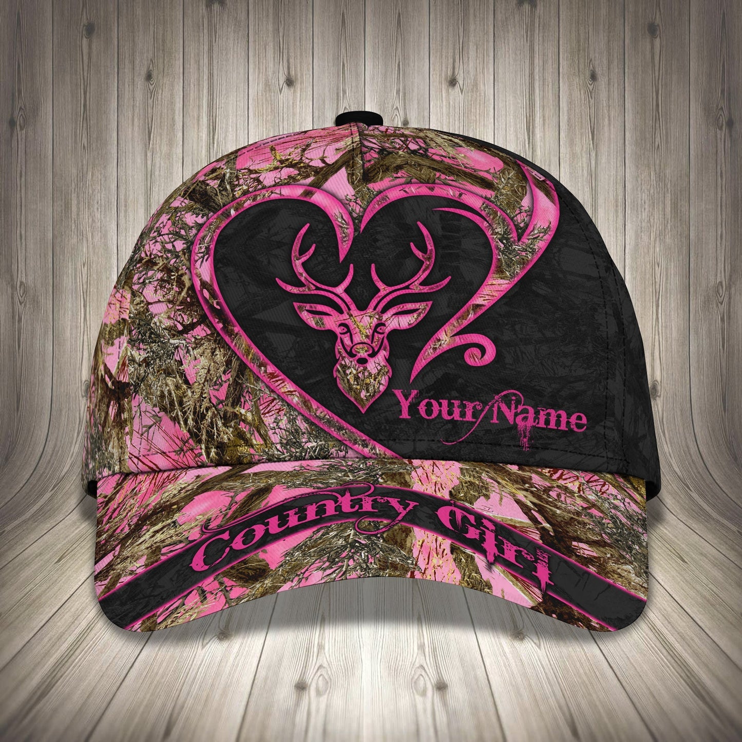 3D Classic Cap Country Girl Personalized Name Cap 1117 Lasfour CA2338