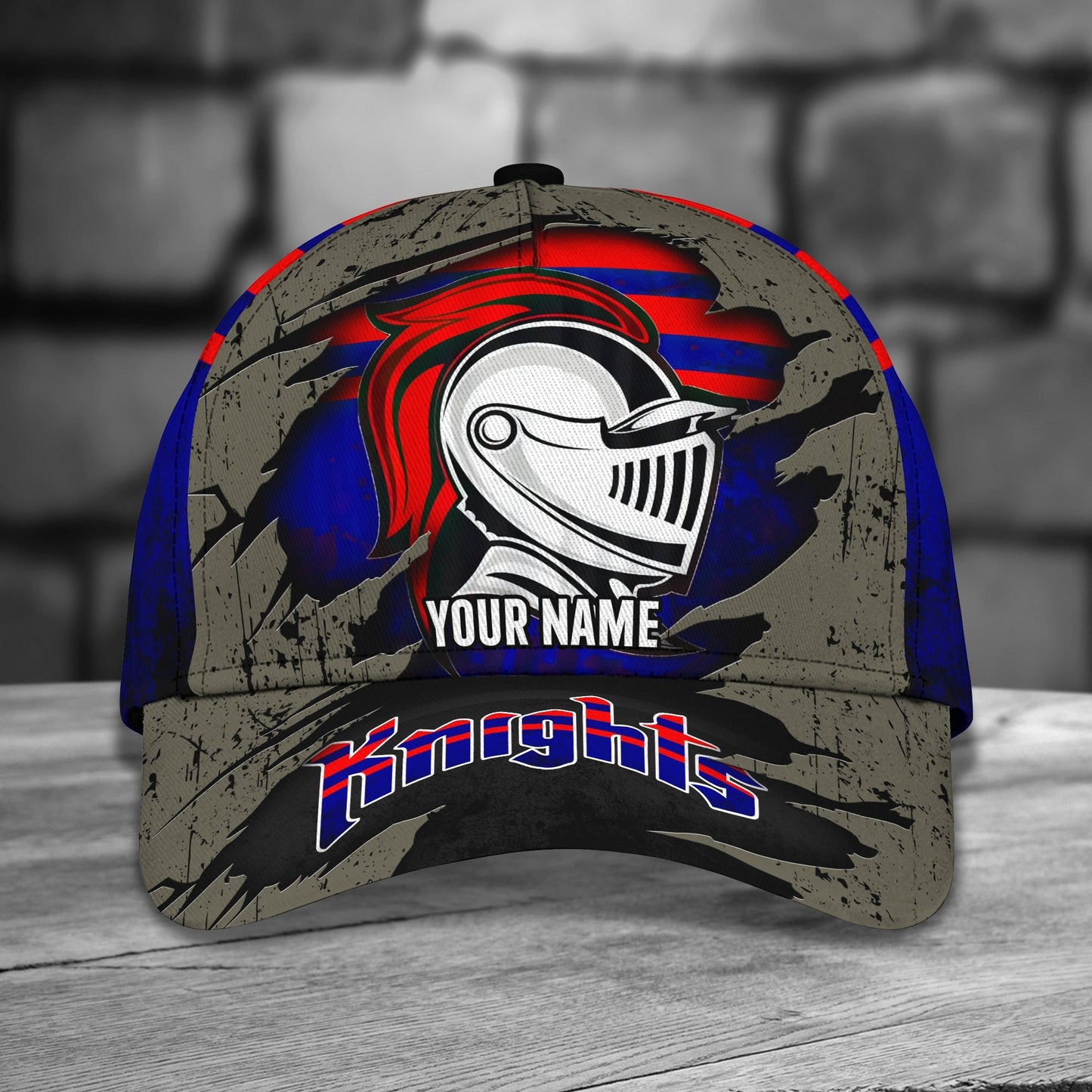 3D Classic Cap Newcastle Knights Personalized Name Cap 01 Lasfour CA2319