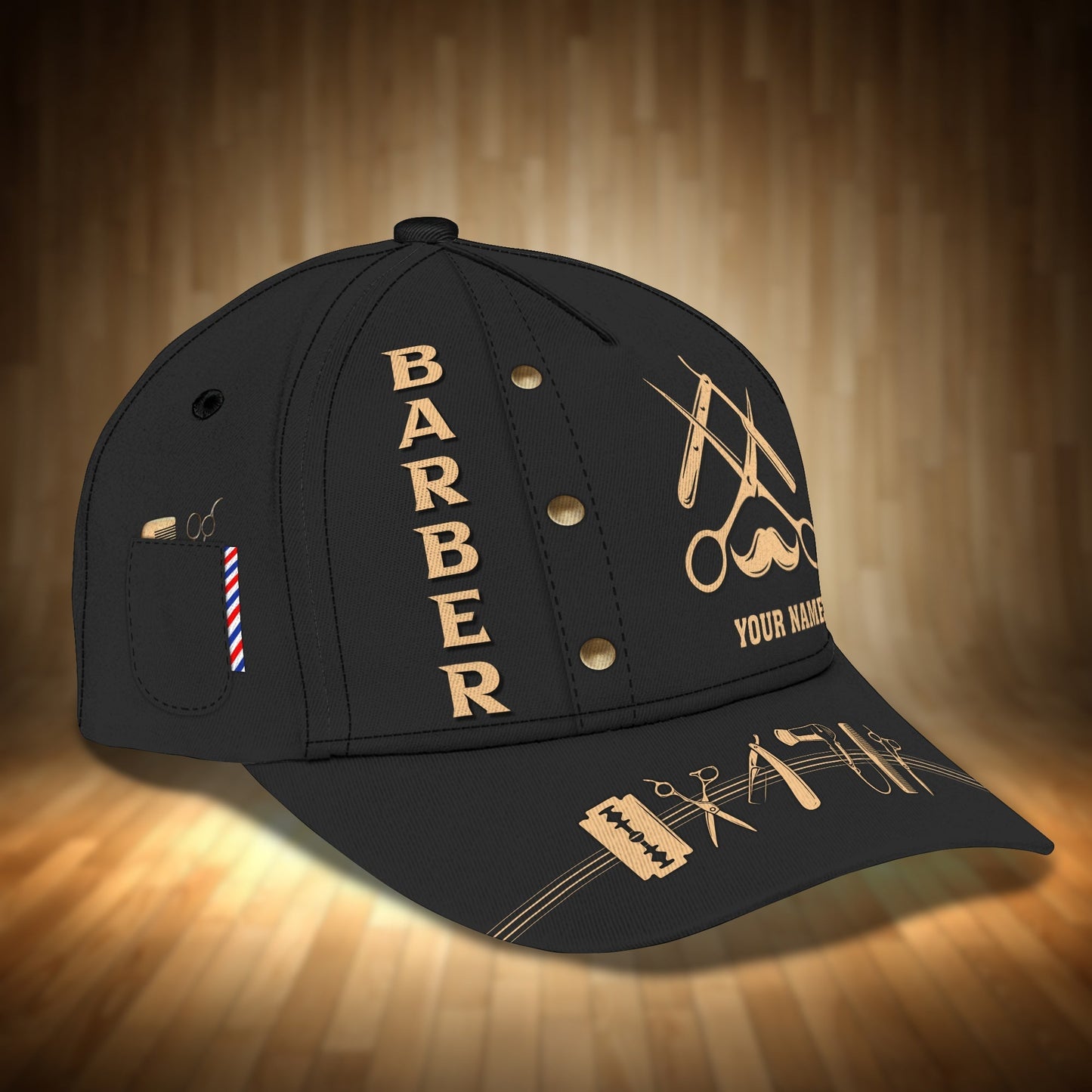 Customized 3D All Over Printed Baseball Cap Hat For Barber Men And Women, Barber Cap, Barber Hat, Gift For Barber CO0546