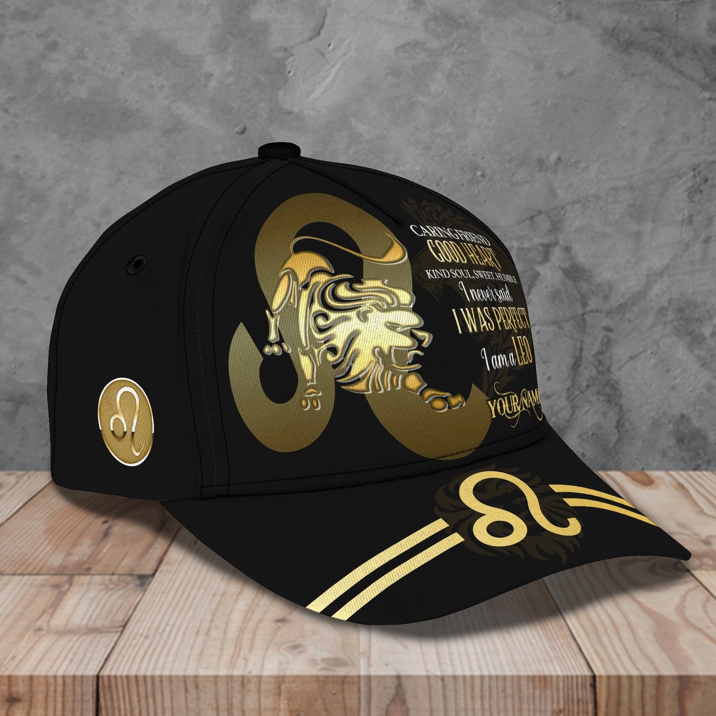 3D Classic Cap I'Am A Leo Personalized Name Cap Lasfour CA0972