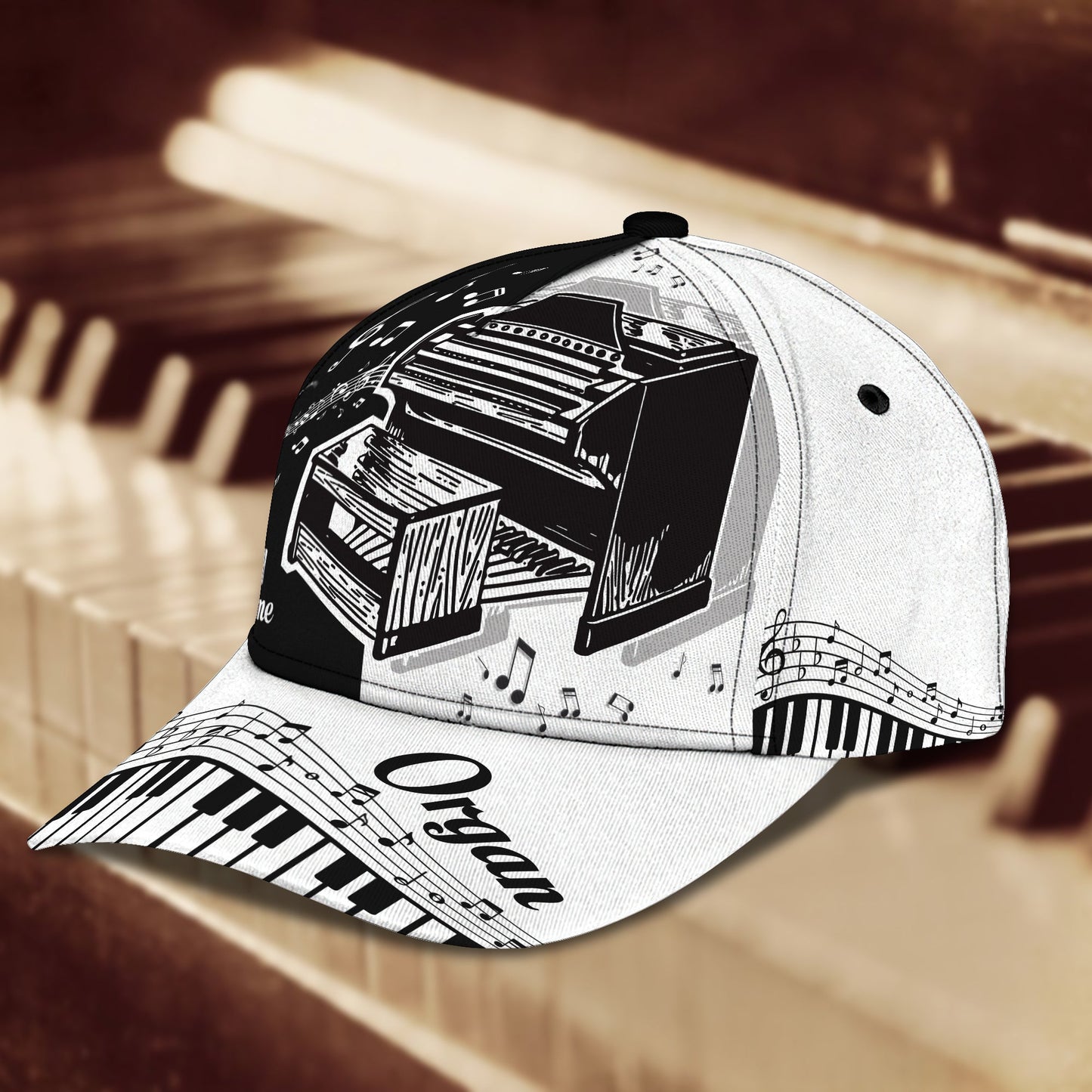 3D Classic Cap Organ Personalized Name Cap Nama411 Lasfour CA2247