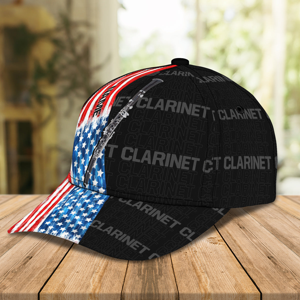 3D Classic Cap Clarinet Personalized Name Cap Nama405 Lasfour CA1100