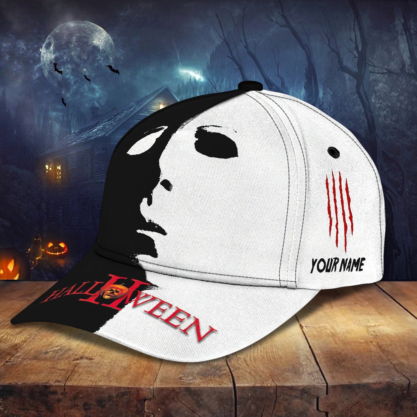 3D Classic Cap Hlw Personalized Name Cap 01 Lasfour CA1626