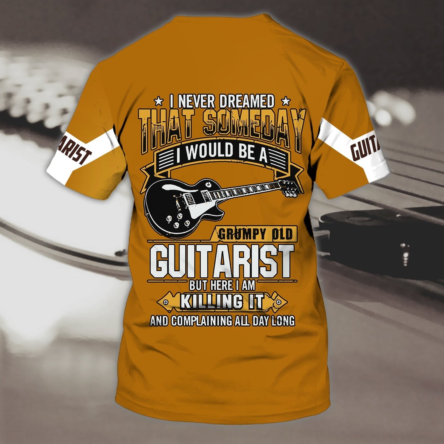 Personalized Name Grumpy Old Guitarist 3D All Over Printed Clothes TO0611