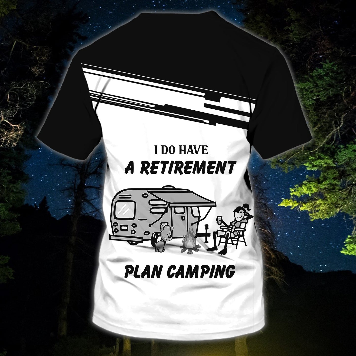 Personalized Funny Camping T Shirt For Man And Women, Retirement Camping Shirt, 3D All Over Print Shirt For Camping TO0887