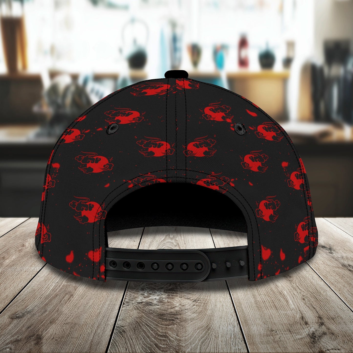 3D Classic Cap Red Moon Samurai Personalized Name Cap Lasfour CA2184