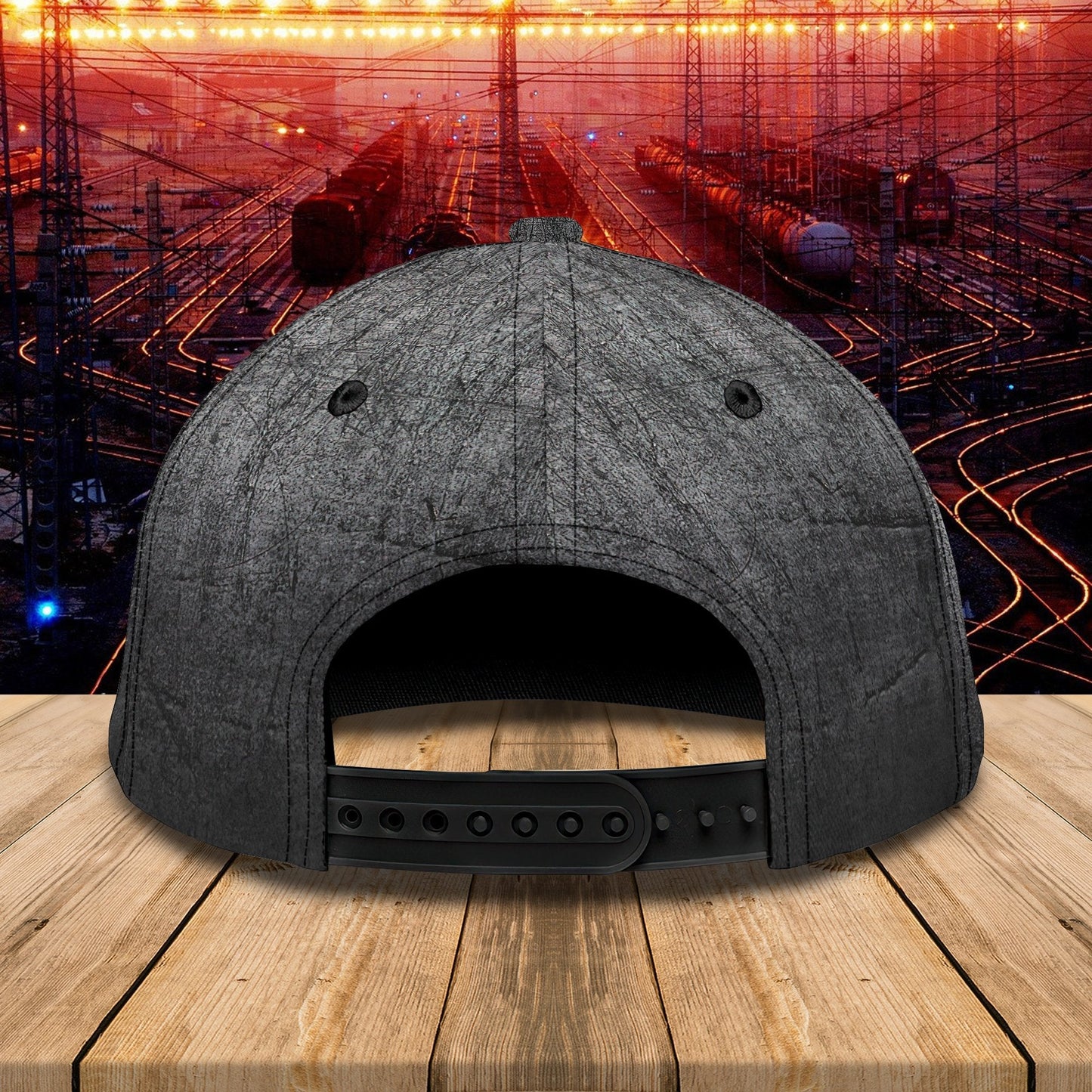 3D Classic Cap Railroader Personalized Name Cap01 Lasfour CA2187