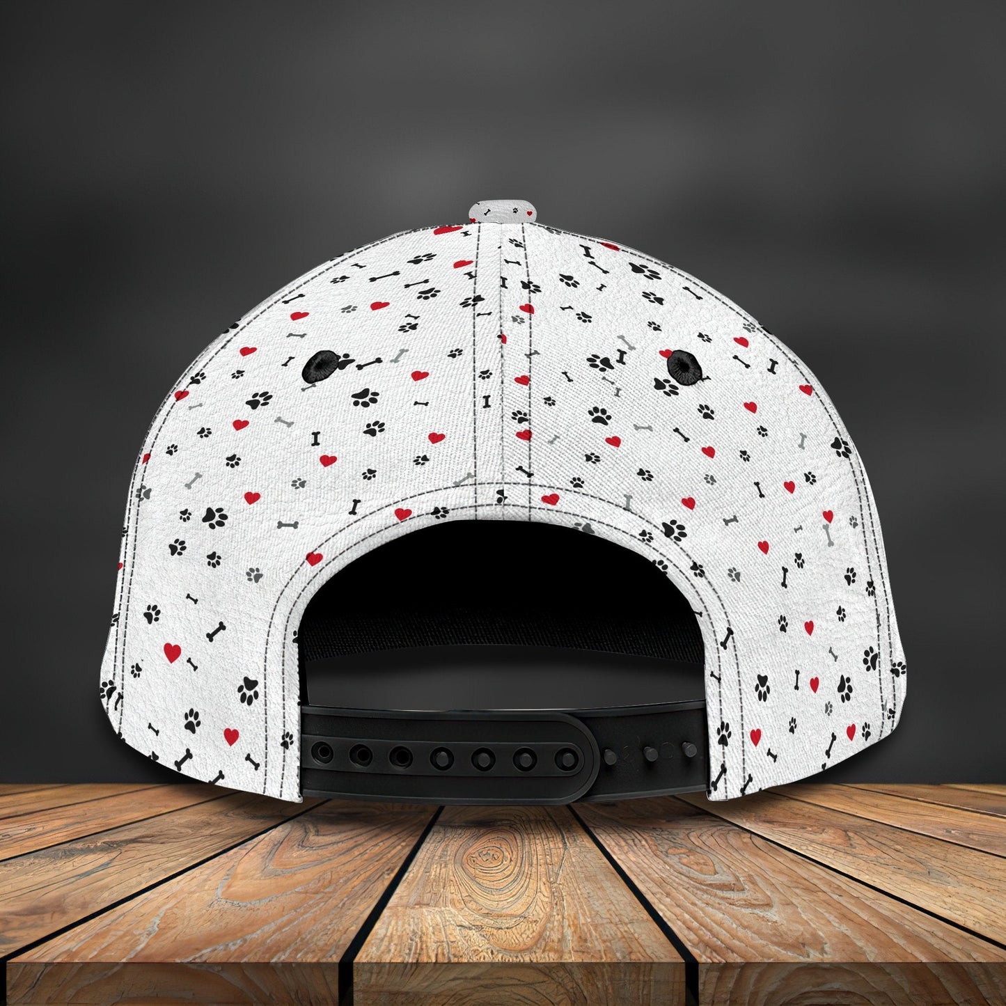 3D Classic Cap Love Dachshund Personalized Name Cap 14 Lasfour CA2005