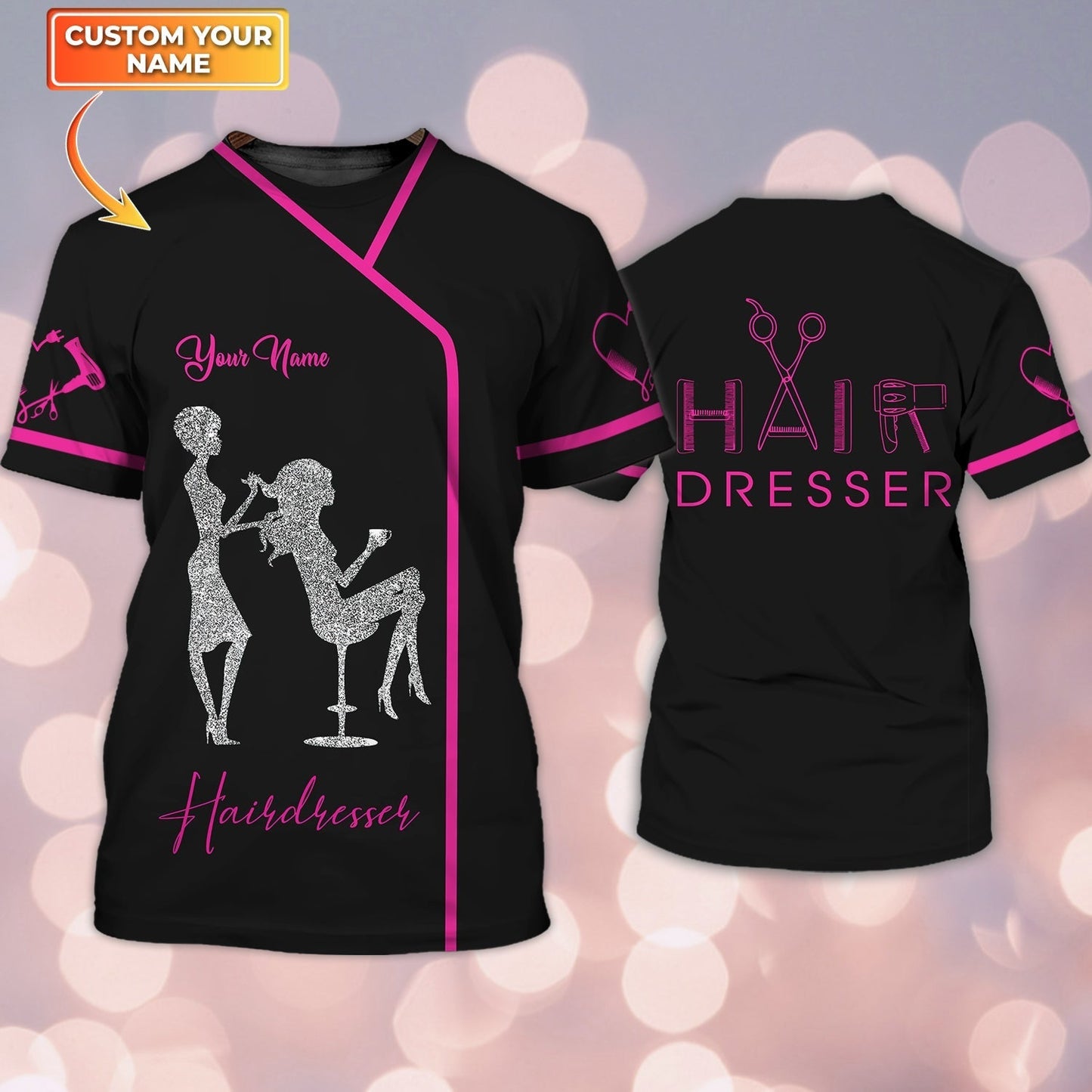 Personalized 3D Tshirt Tad Hairdresser Shirt TO1901