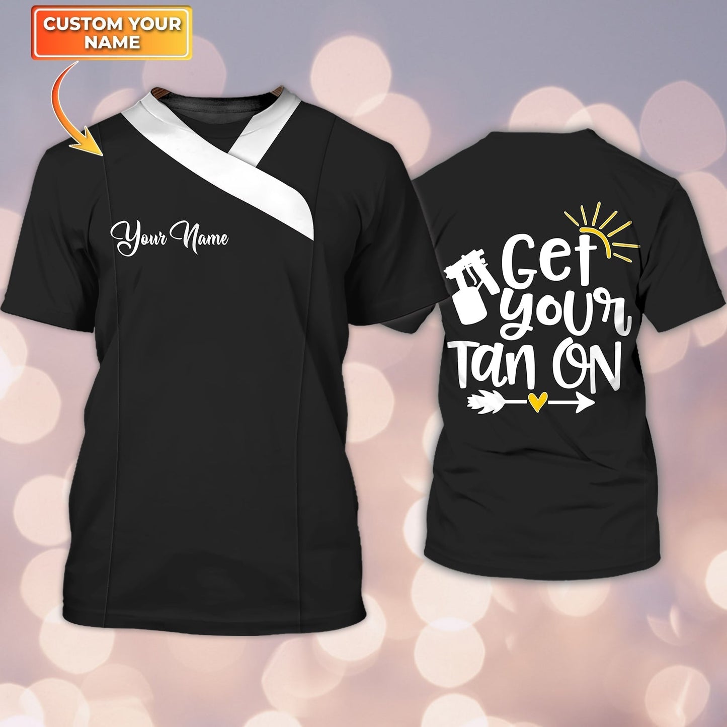 Get Your Tan On Personalized 3D Tshirt Tad TO1808
