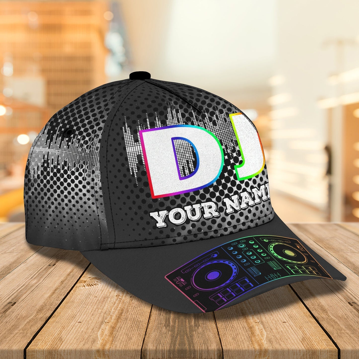 3D Classic Cap Dj Personalized Name Cap Lasfour CA2365