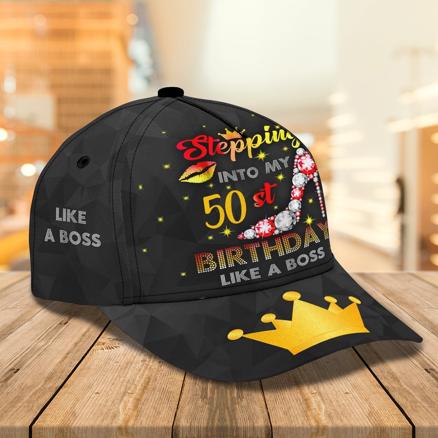 3D Classic Cap Like A Boss Personalized Number Cap Lasfour CA0717