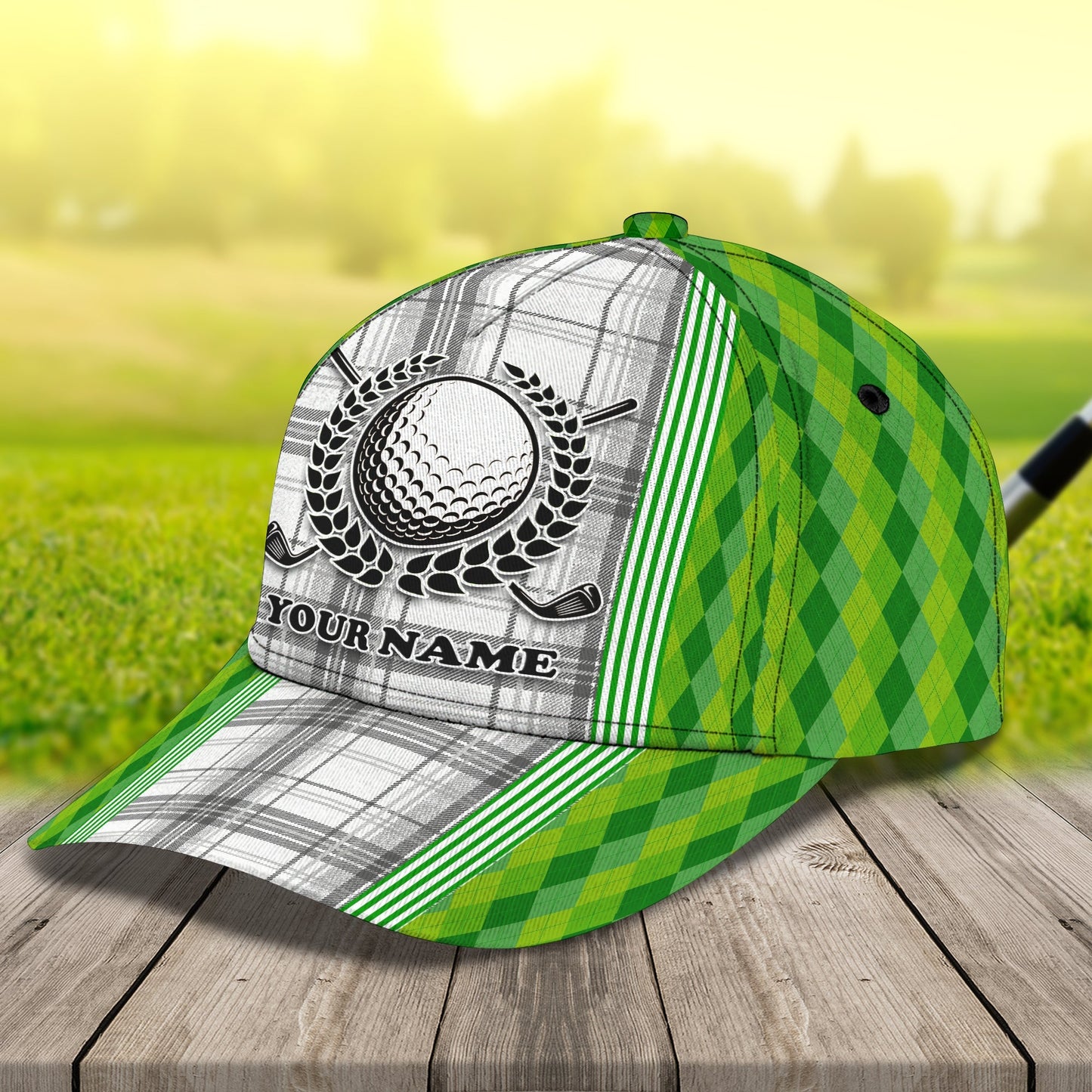 3D Classic Cap Golf Personalized Name Cap Lasfour CA0587
