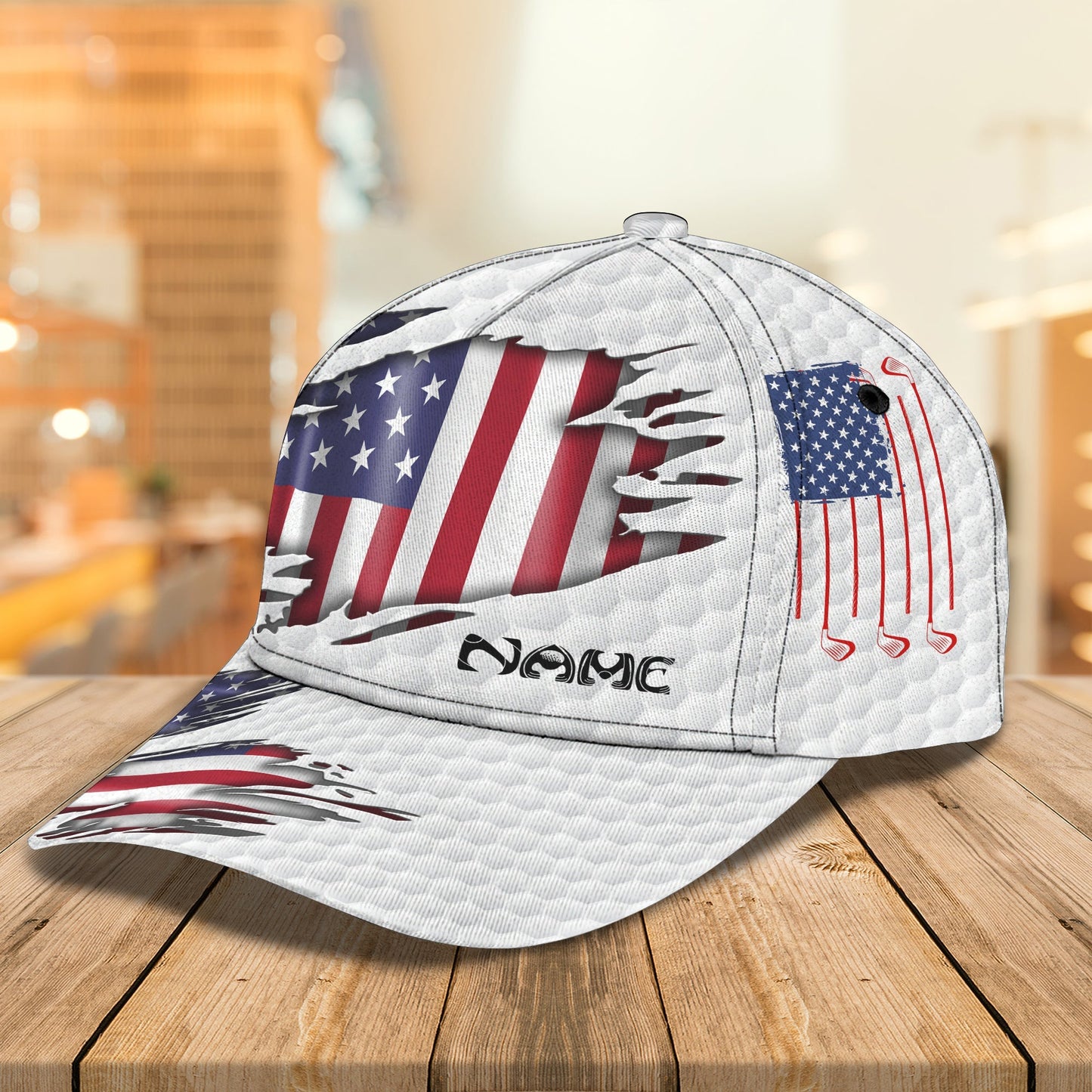 3D Classic Cap Custom Name Golf Lasfour CA1045