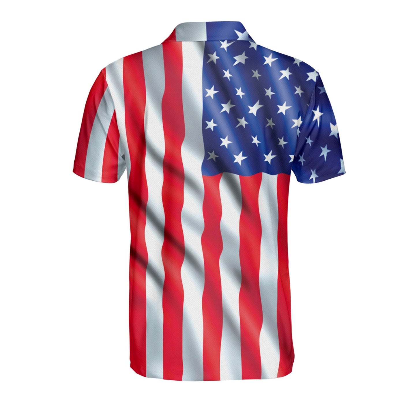 3D All Over Print American Flag Eagle Rip Cool Patriotic Polo Shirt SO0746