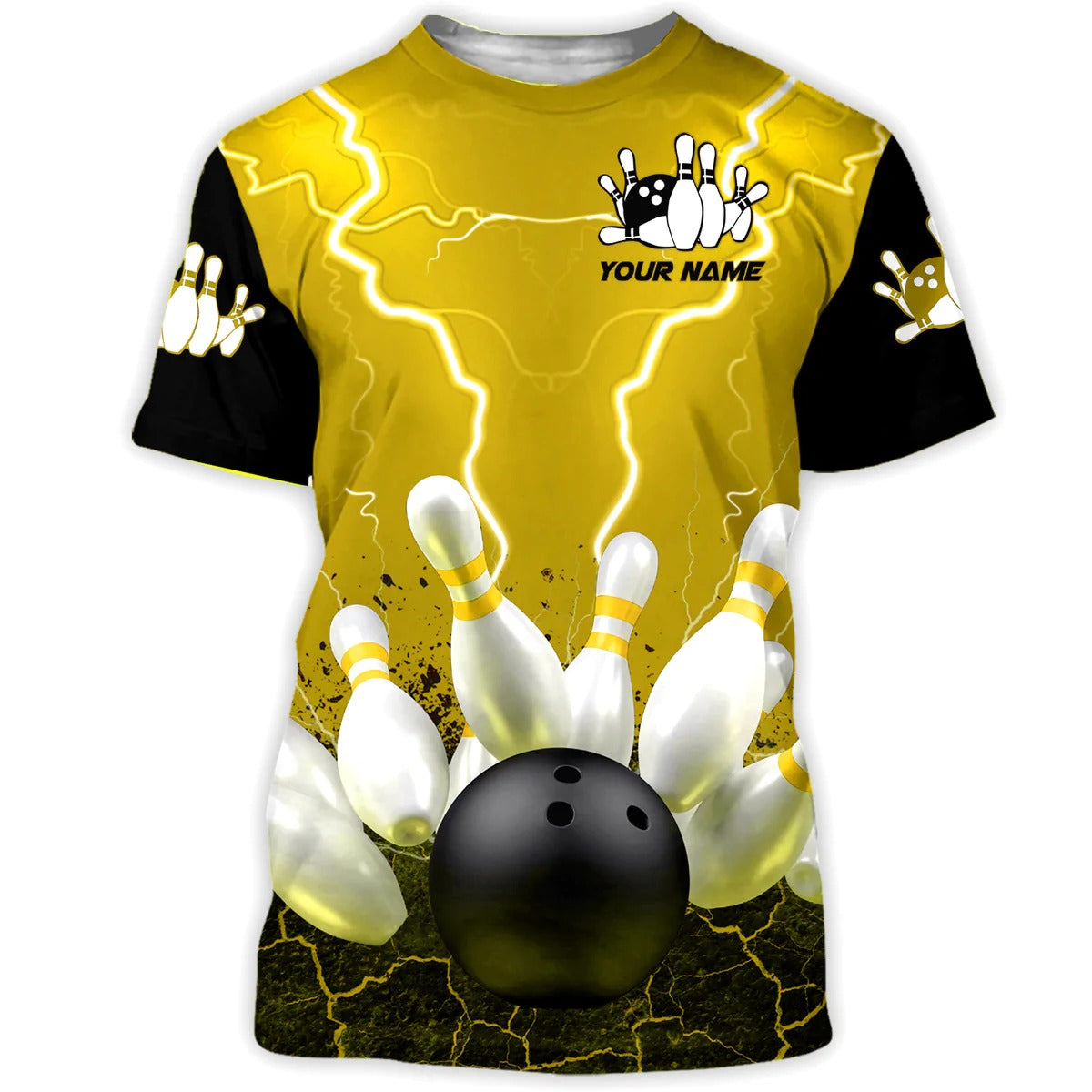 Custom 3D Red Bowling Shirt Men Women, Strike Bowling Sublimation On Unisex Tshirt TO1930