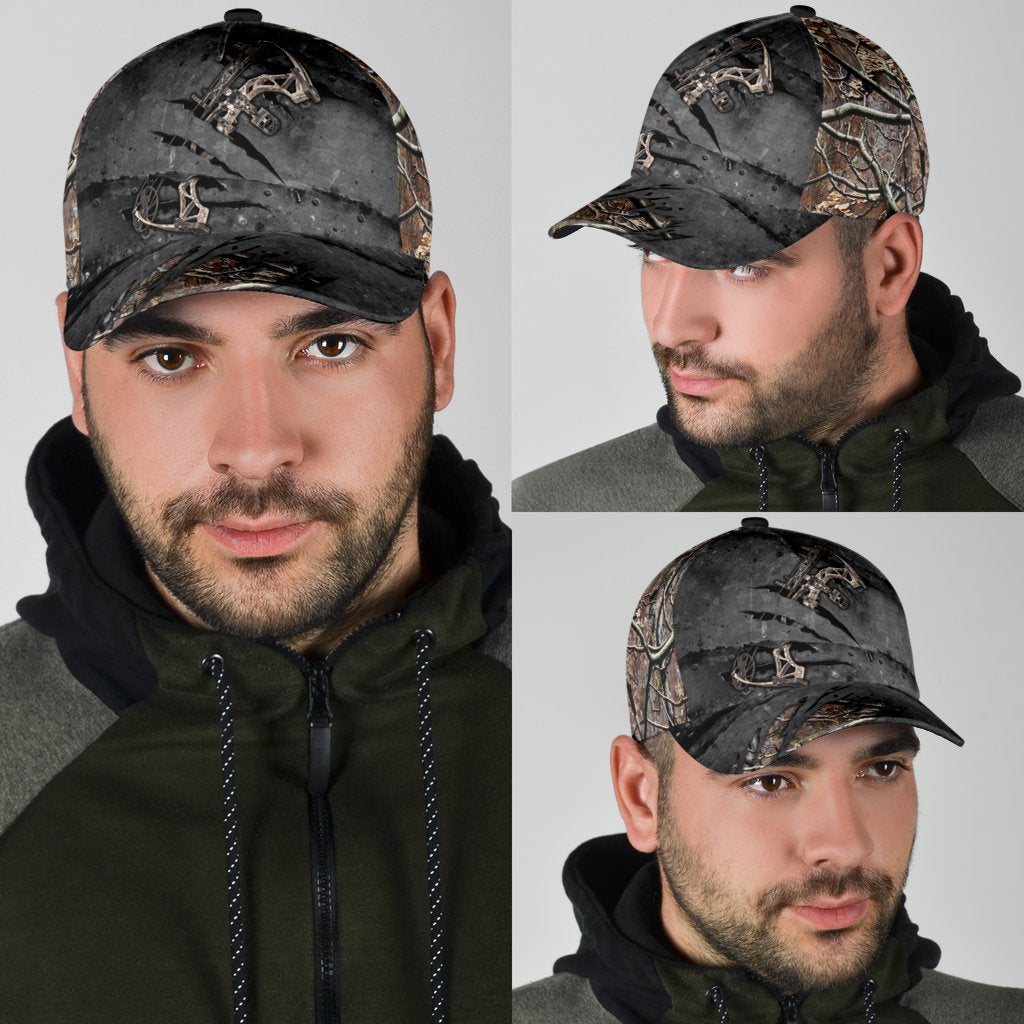 Lasfour 3D All Over Print Baseball Cap Bow Hunting Compound Bows Classic Cap CA0468