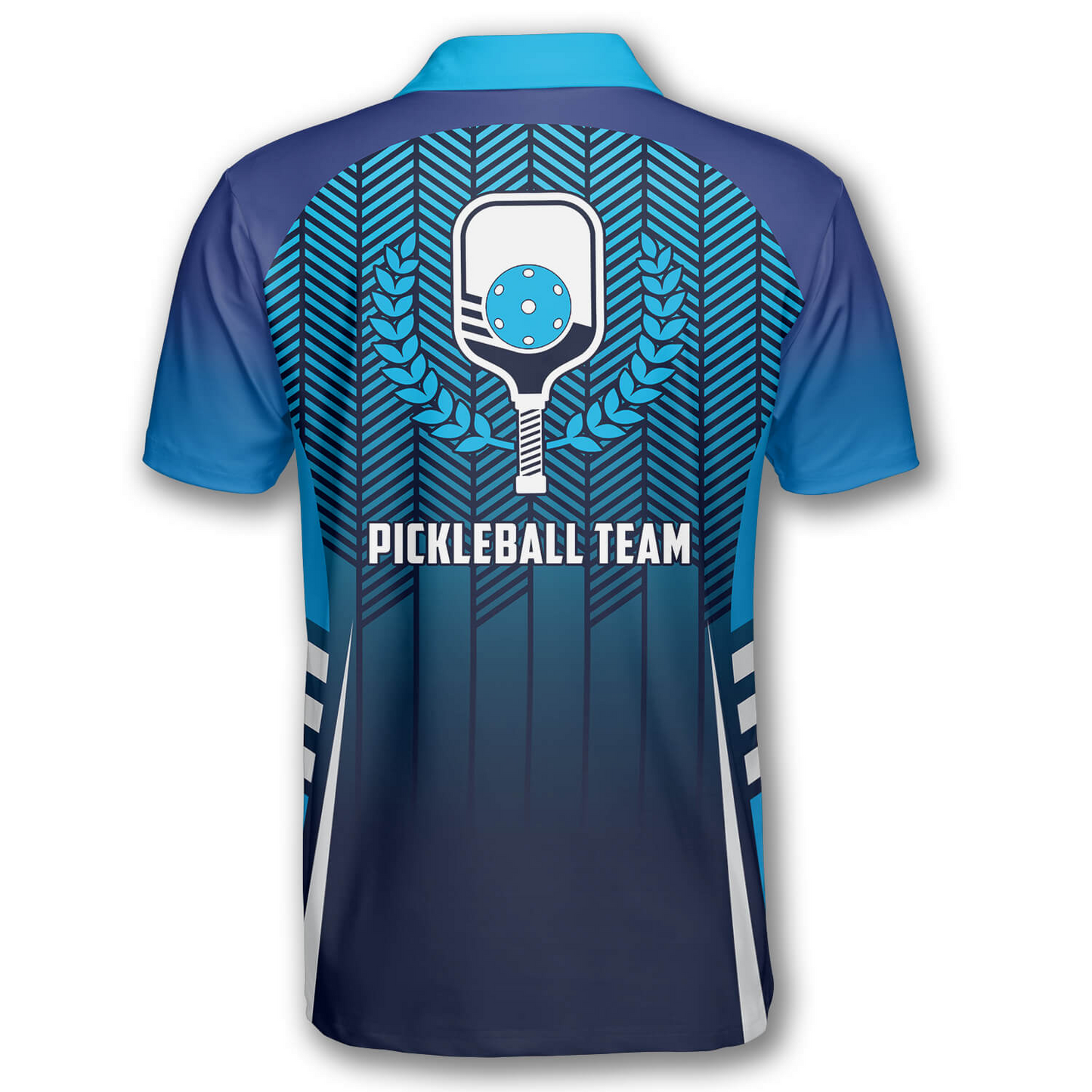 Gradient Blue Custom Pickleball Shirts for Men SO0860