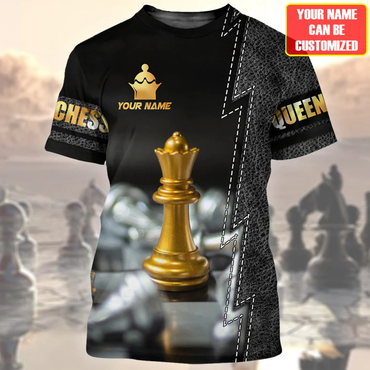 Custom 3D All Over Print Chess Queen T Shirt, Chess Player Shirt, Best Gift For Chess Lover TO2649