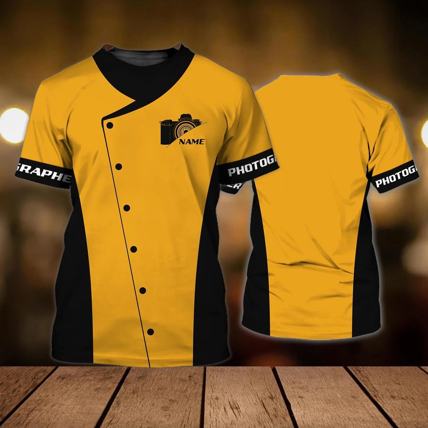 Personalized 3D Yellow Photographer Shirt Men Women, Best Gift For Photographer TO2670