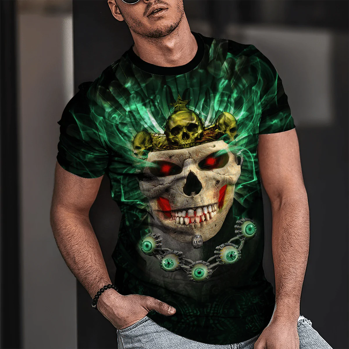 Aztec Skull T Shirt God Of The Dead Aztec Shirts Men Women TO1582
