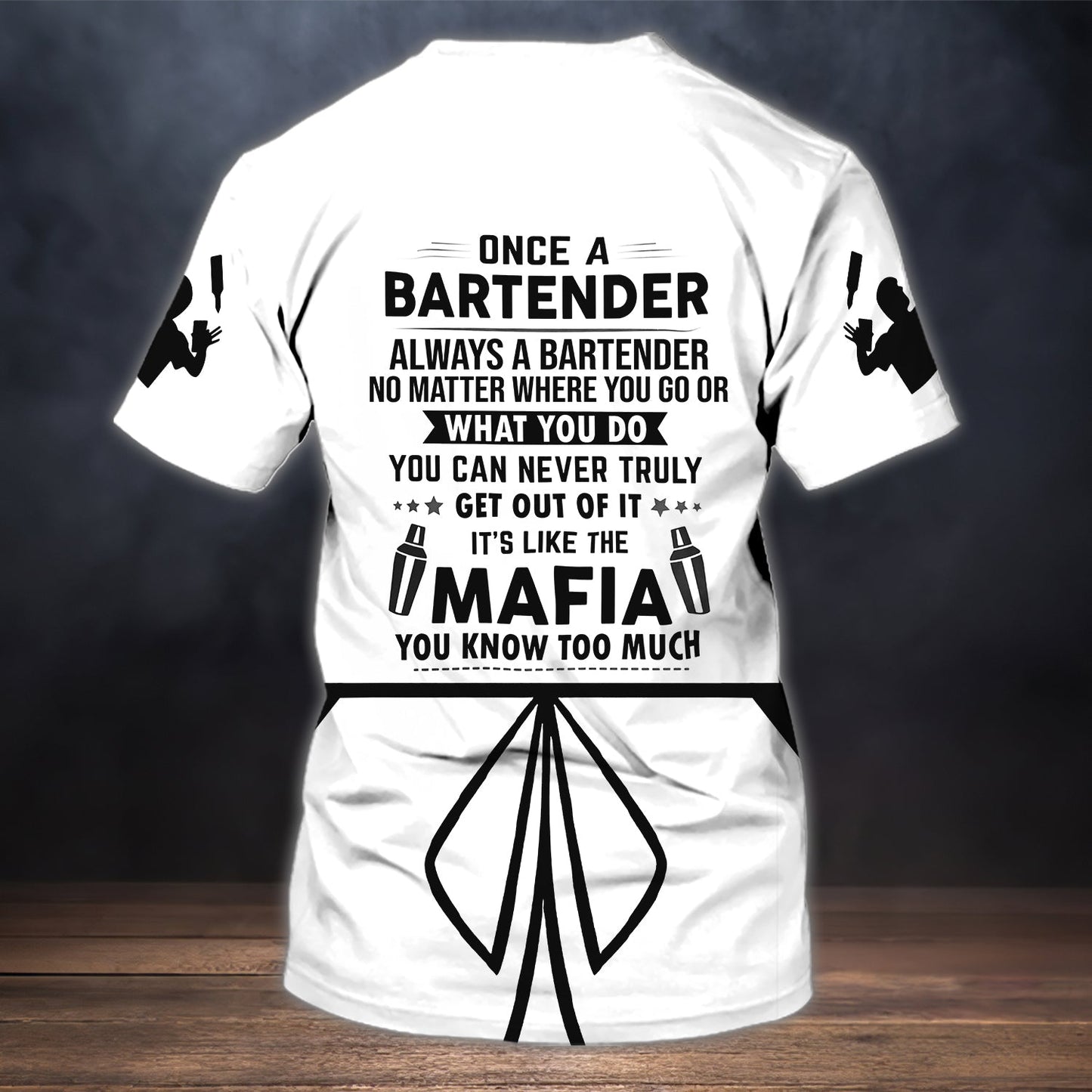 Custom Bartender 3D T Shirt, Barista Shirts, Bartender Mafia Shirts TO1195