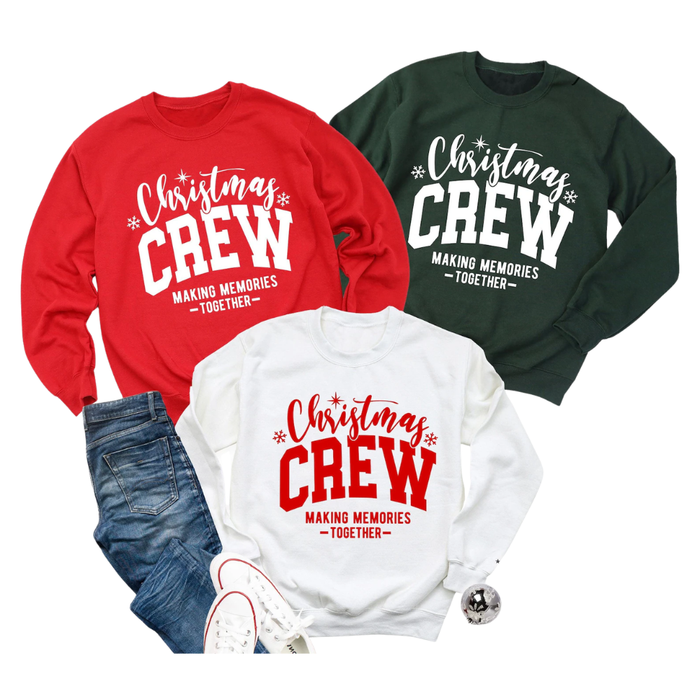 Matching Christmas Crew Making Memories Together Family Sweatshirt, Christmas Family Sweatshirt ET1389