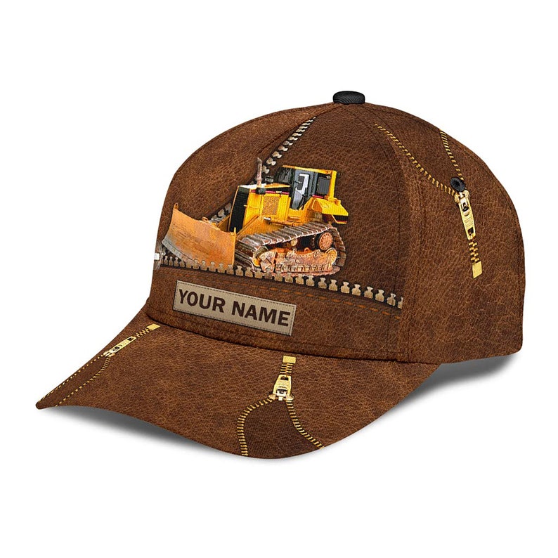 Custom Personalized Bulldozer Cap for Men, Bulldozer Classic Cap CA0280
