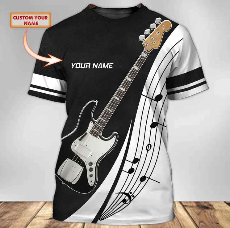 Custom 3D All Over Print Guitar Shirt, Gift For Guitarist, Music Lover Tshirt TO2639