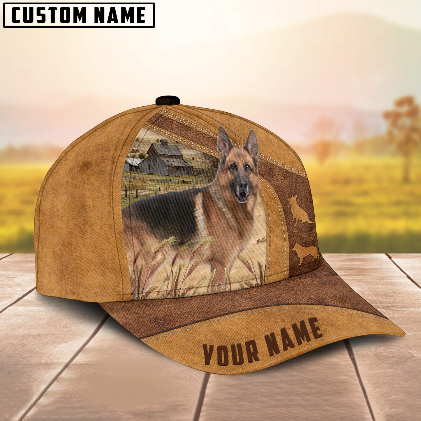 Custom Name German Shepherd Cap, Dog Hat, Animal Baseball Hat, Cap Hat For Dog Lover CO1040