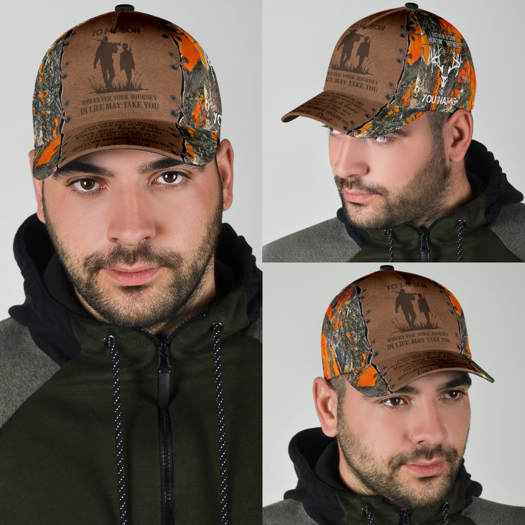 Lasfour 3D All Over Print Baseball Cap Hunting To My Son Classic Cap CA0483