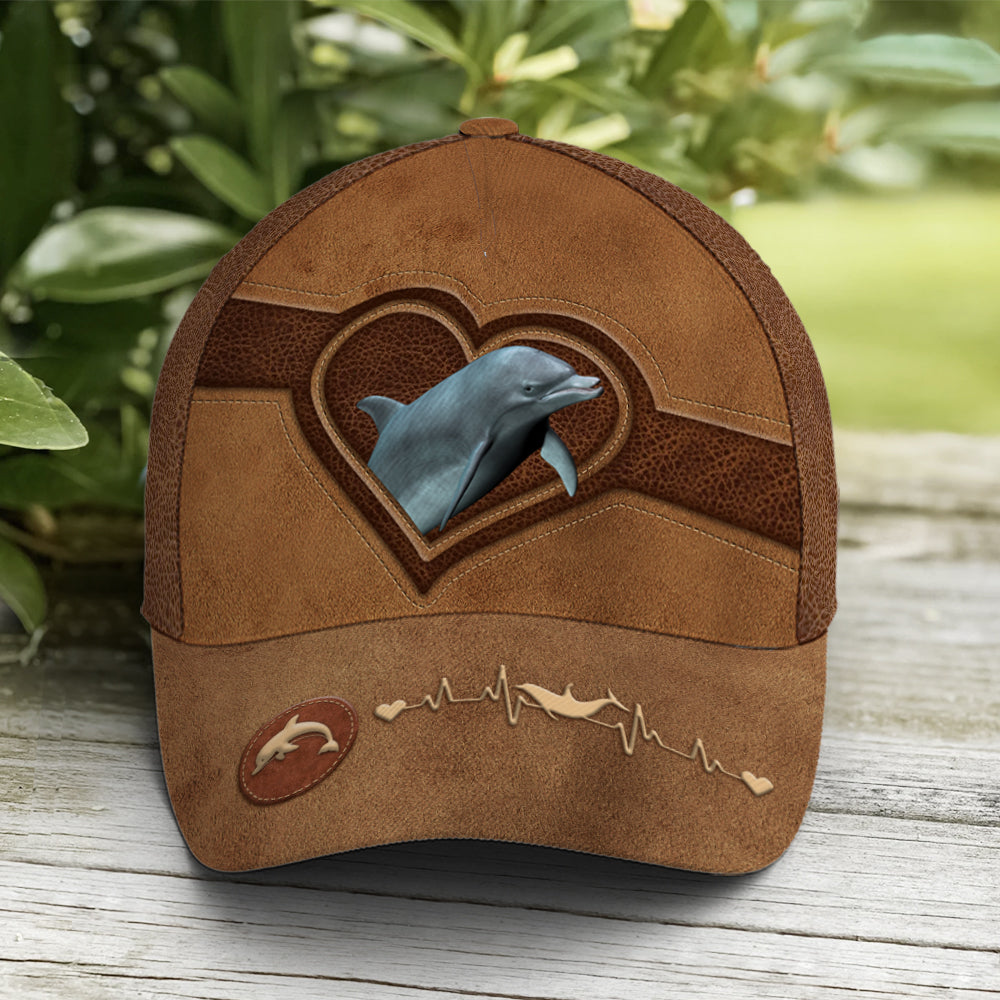 Classic Leather Style Dolphin Baseball Cap Lasfour CO0953