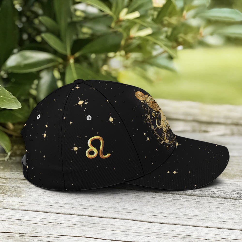 Leo Zodiac Golden Baseball Cap Lasfour CO0708