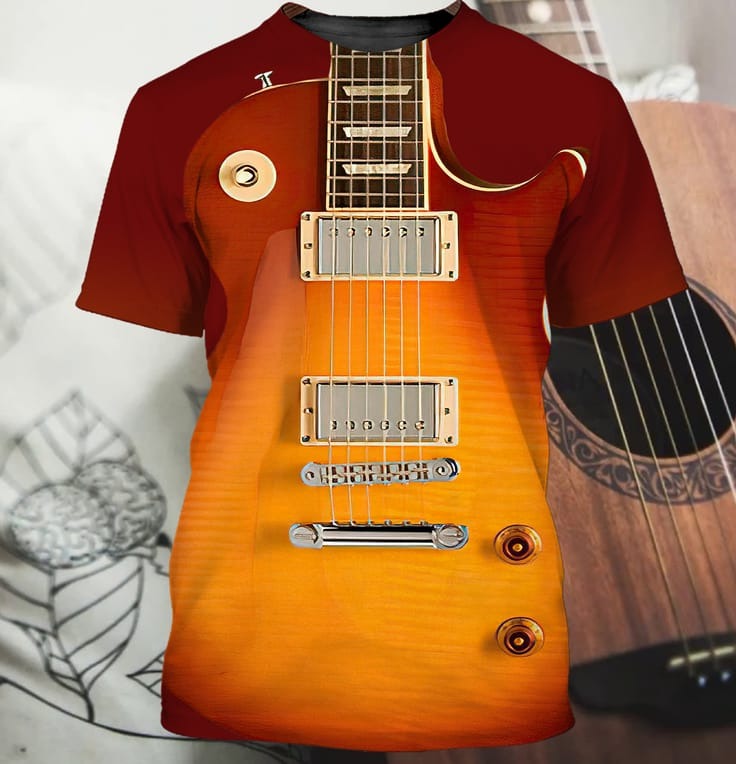 Electric Guitar 3D Tshirt TO0817