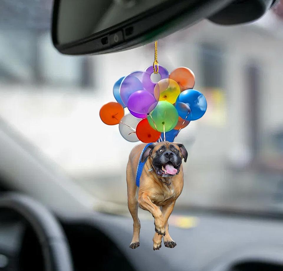English Mastiff Dog Fly With Bubbles Car Hanging Ornament Dog Ornament Lasfour OO0821