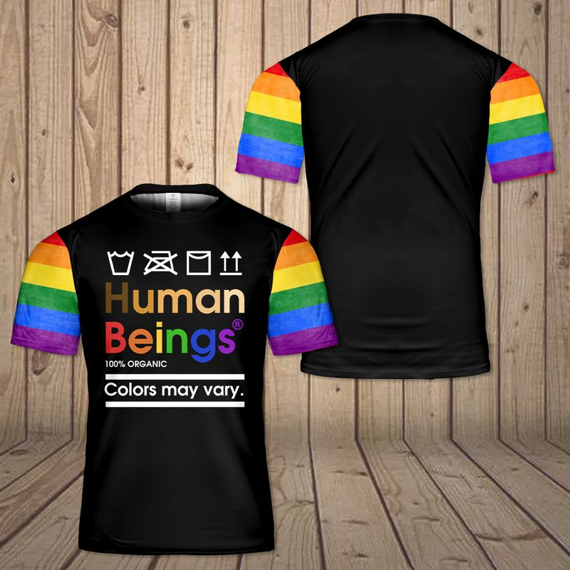 Human Being Lgbt 3D Shirt, Support Lgbtq Pride Month 3D T Shirt, Gift For Lesbian LO0899