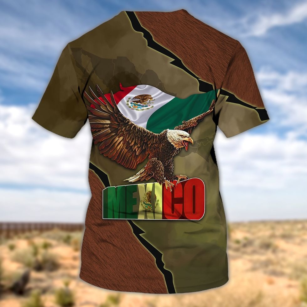 Personalized With Name 3D Mexico Pride Shirts, Mexico Shirt Womens, Mexico Men's Shirt TO0773