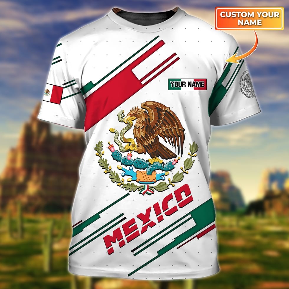 Personalized Eagle Mexican Shirt For Men And Women, Unisex Mexican Shirts, New Mexico Shirt, Mexico Gift TO0772