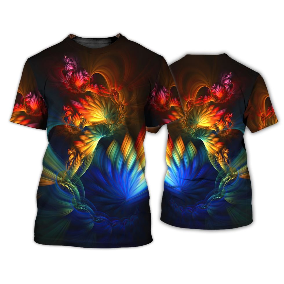Amazing Hippie Painting 3D Tshirt, Hippie Shirts For Men And Women, Unisex Hippie Shirt, Hippie Classic Guitar Shirt TO0692