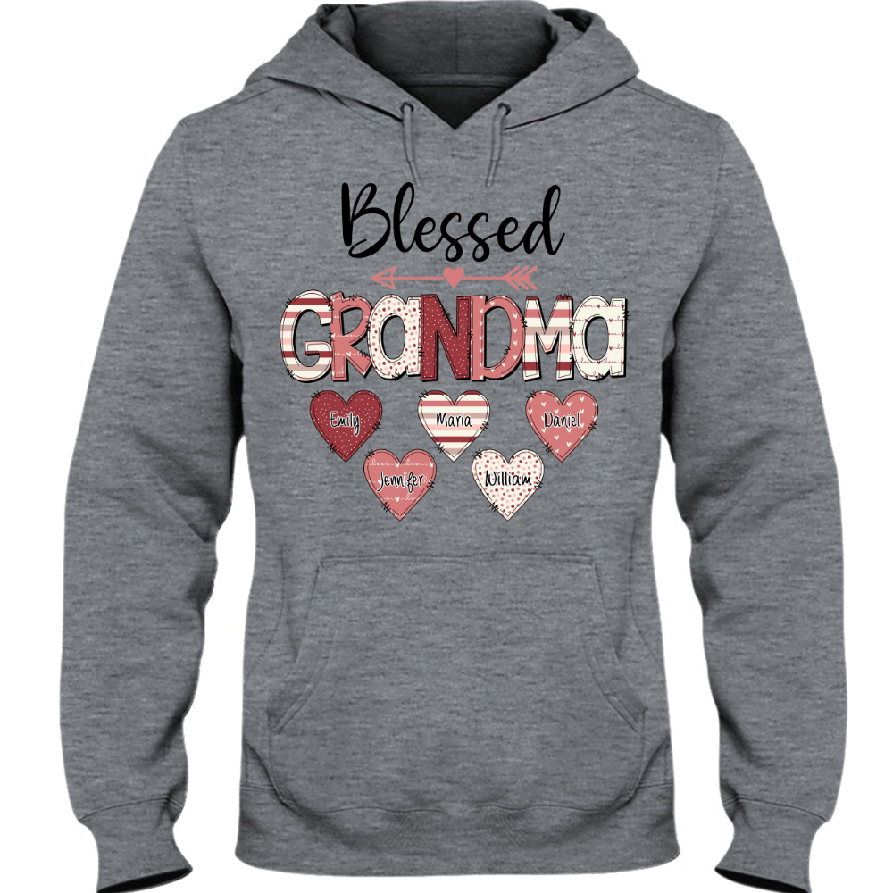 Personalized Nickname Mom and Grandma CG02 Hoodie, Grandma Shirt, Mom Mimi Aunt Shirt, Gift Valentine's Day Mother's Day for Mom and Grandma MI0567