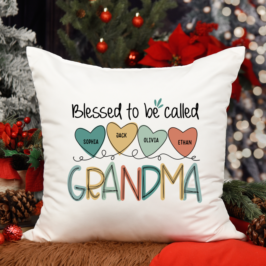 Blessed To Be Called Grandma And Kids CL01 Indoor Pillow MI0813