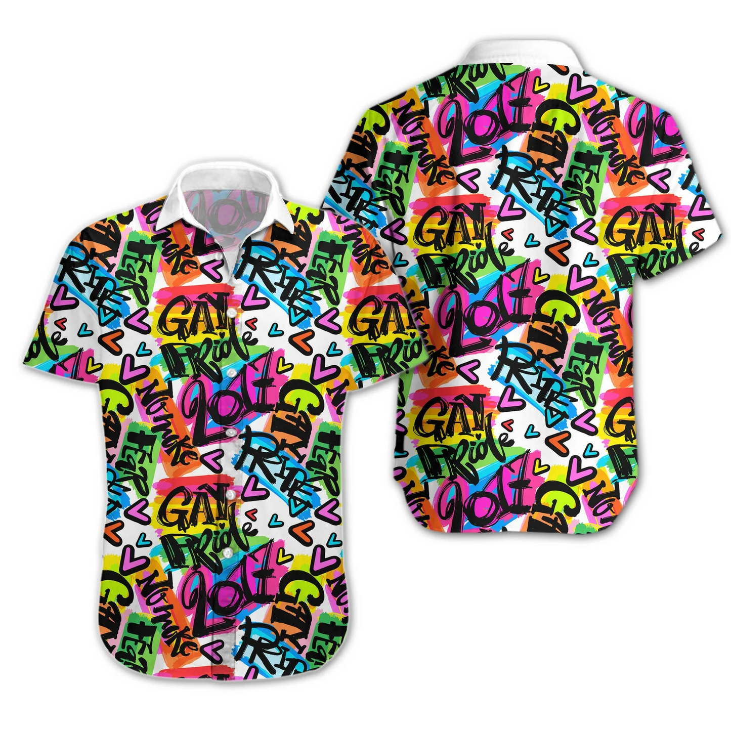 Gay Proud 3D Shirt, Lgbt Pride Design Hawaiian Shirt HO5493
