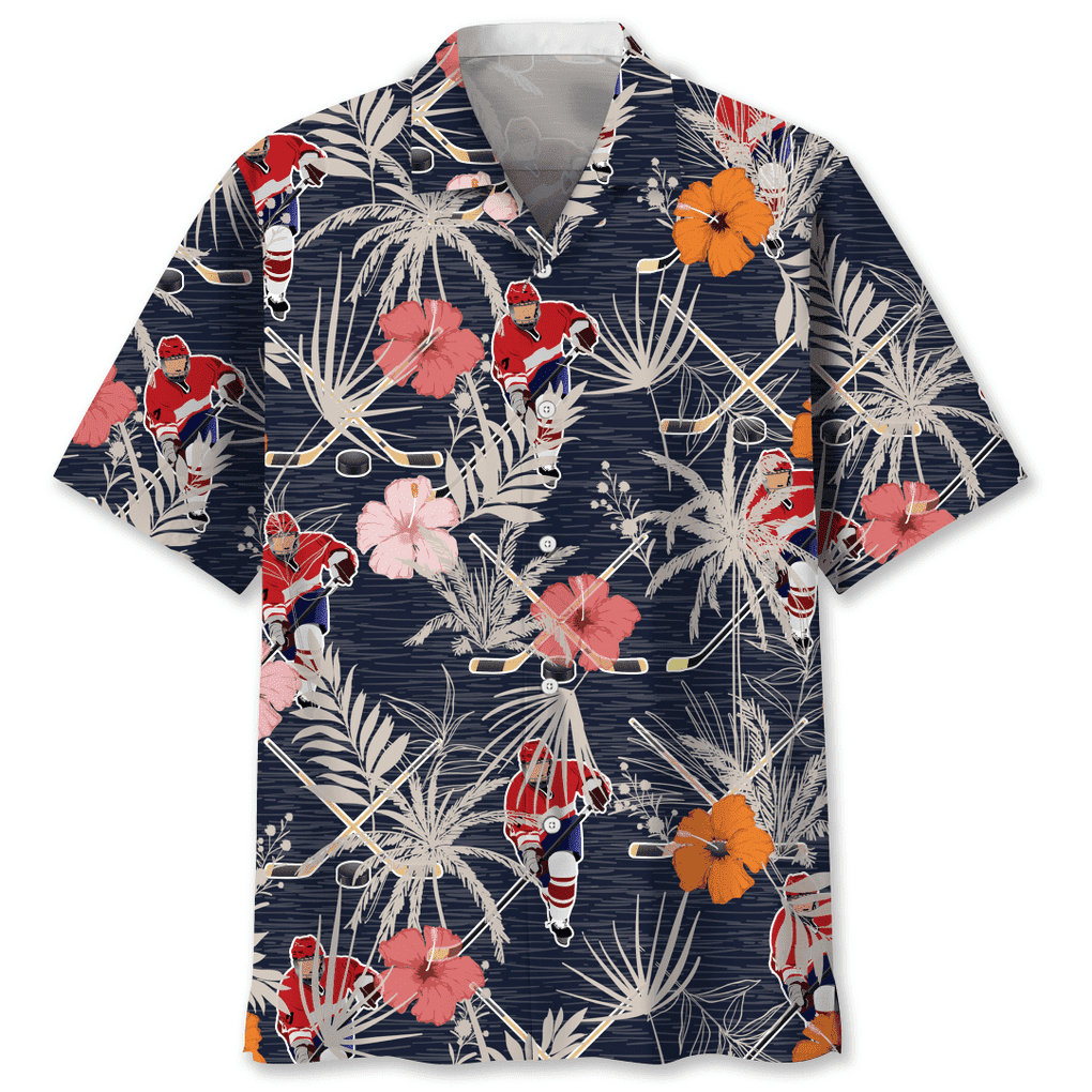 Hockey Nature Hawaiian Shirt, Summer Gift For Hockey Lovers HO3704
