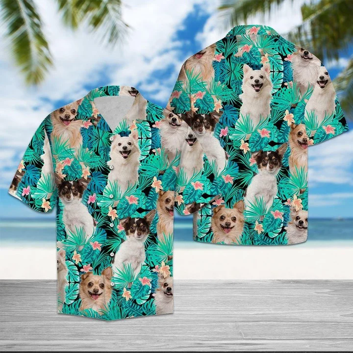 I Love Chihuahua Tropical Jungle Hawaiian Shirt HO1782