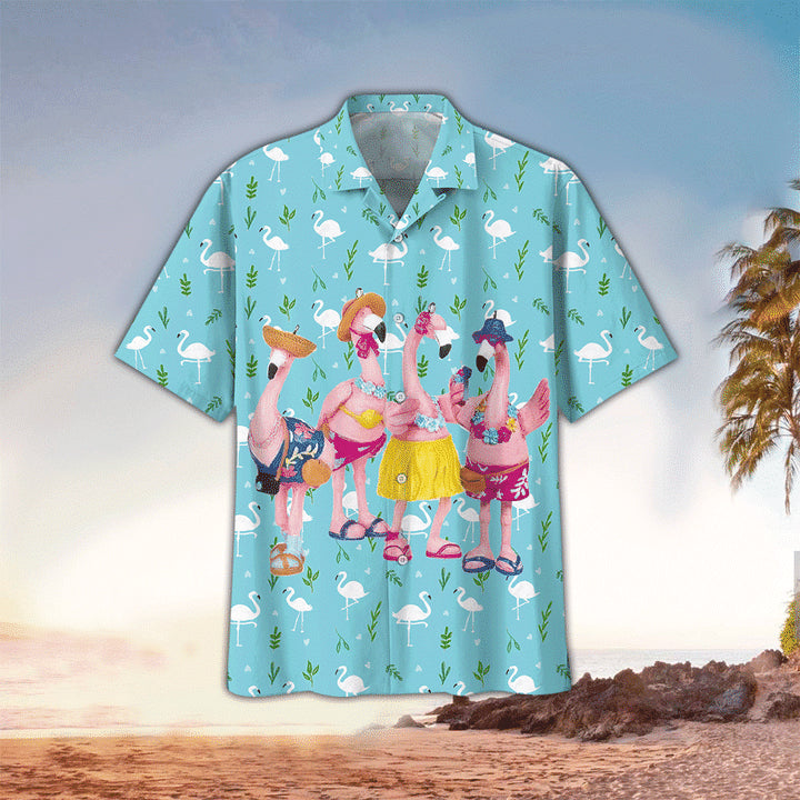 Flamingo Hawaii Shirt, Flamingo Hawaiian Shirt For summer, Flamingo Lovers HO2201
