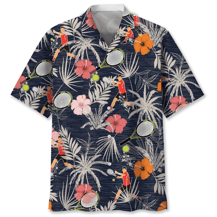 Tennis nature Hawaiian Shirt, Short Sleeve Summer Vacation Beach Shirts for men HO3392