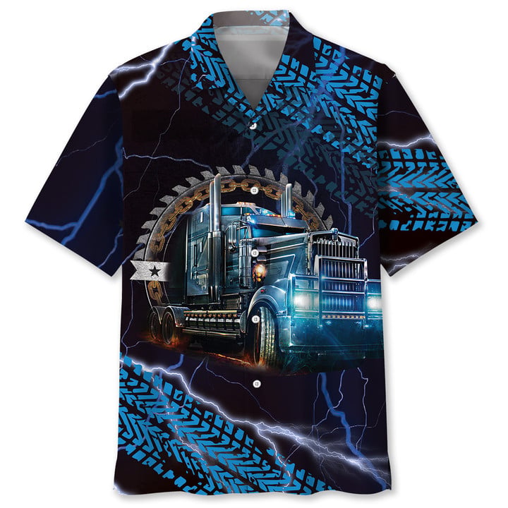 Trucker Light Hawaiian Shirt, Gift for trucker HO2989
