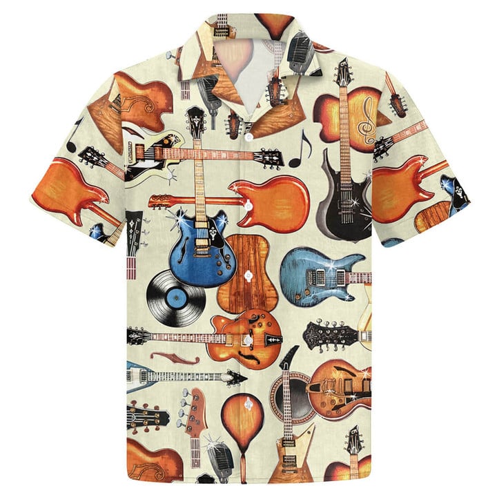 Guitar Bling Hawaiian Shirt For Guitar Lover, Haiwaiian Shirt HO3548