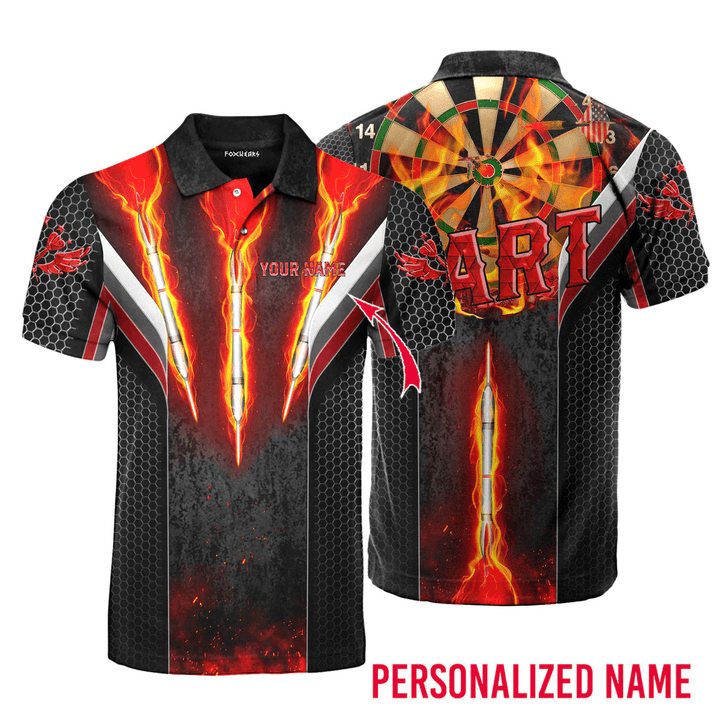 Lasfour Darts Fire Happiness Is A Tight Personalized Name 3D Shirt DMA0279